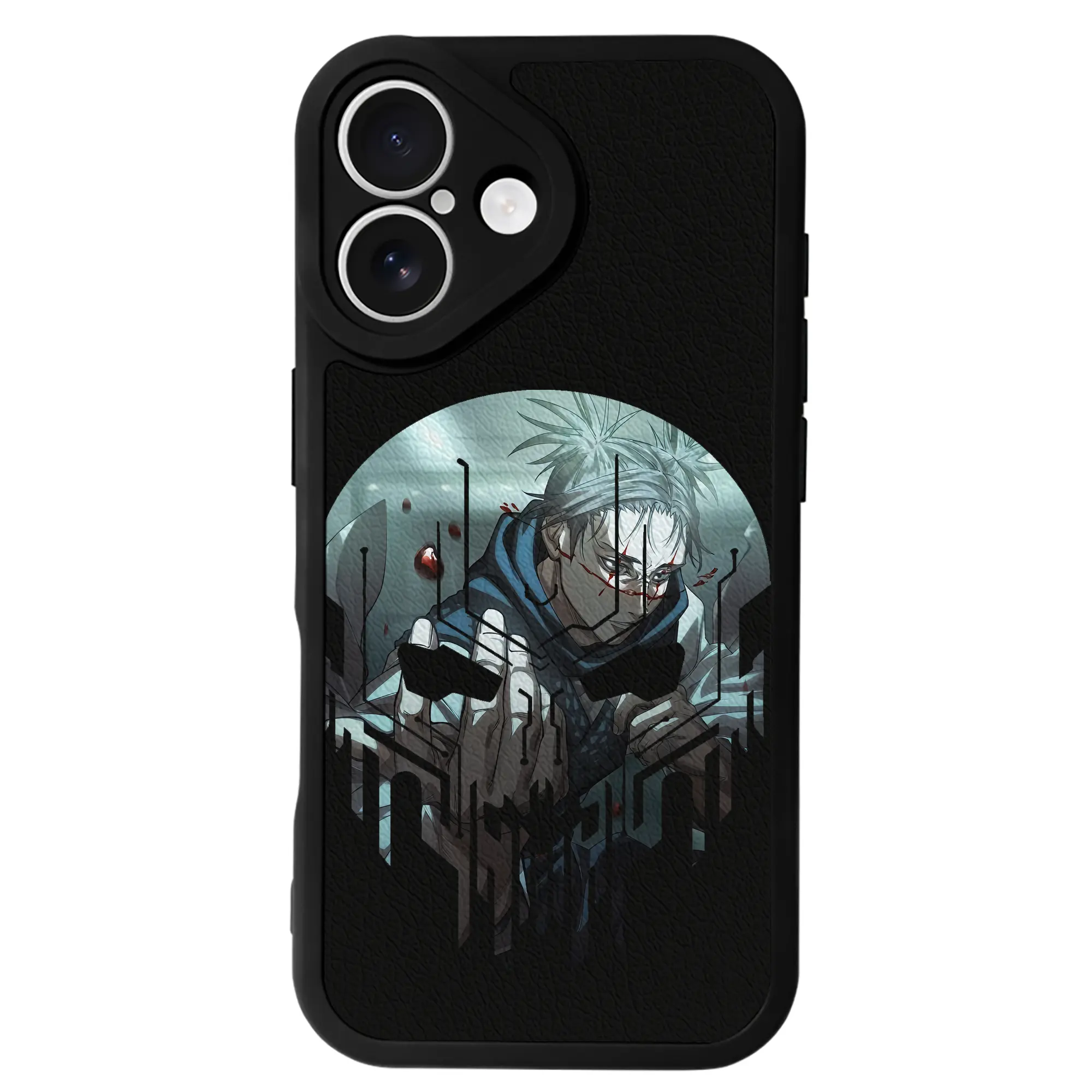 呪術廻戦 グッズ,脹相 - IPhone 16シリーズ対応 ・ シリコンスマホケース ・ レザー調 ・ 高精度フィット ・ 耐衝撃 ・ ワイヤレス充電対応 ・ 精密カット